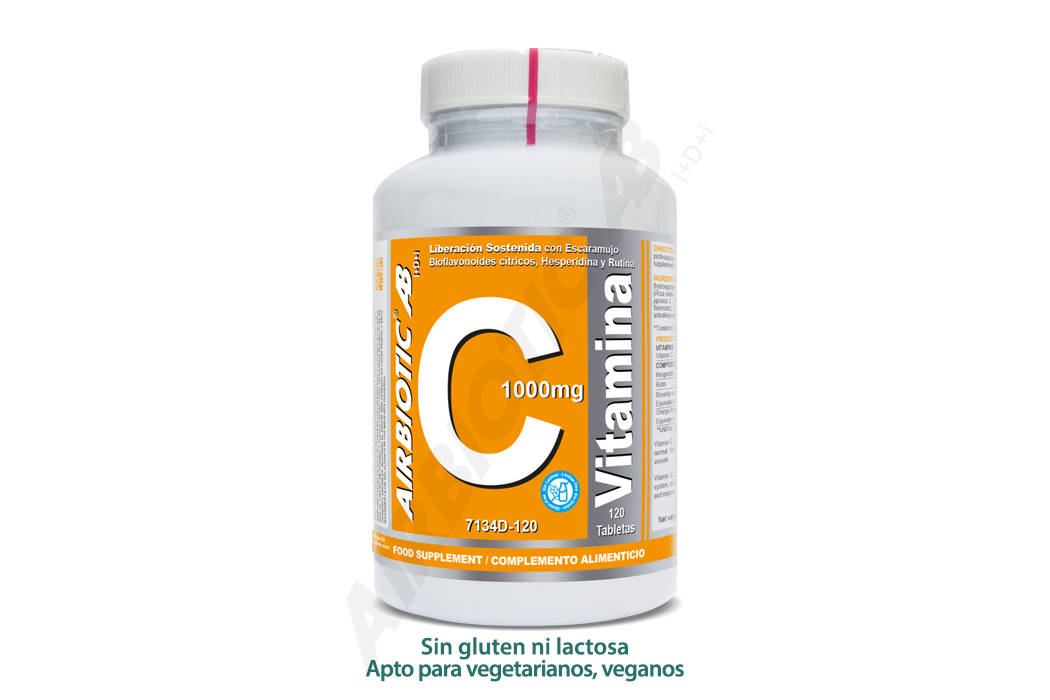 Vitamina C en tabletas de liberación prolongada, apoya tu sistema inmunológico