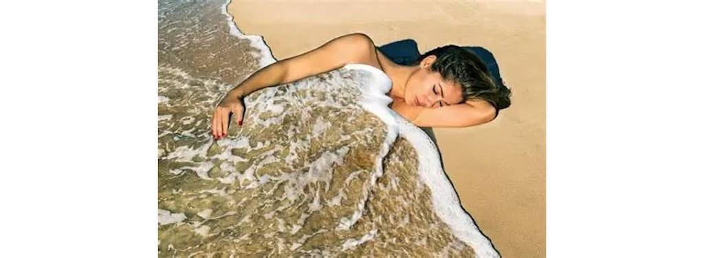 verano,playa,mujer,pelo